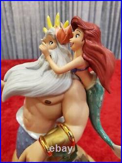WDCC LIMITED EDITION Disney Ariel & Triton Little Mermaid Morning Daddy COA/Box
