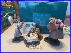 WDCC Lady And The Tramp Bella Notte Figurine Set With Base, With COA And Box
