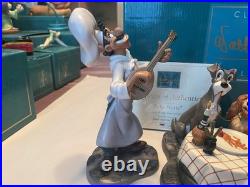 WDCC Lady And The Tramp Bella Notte Figurine Set With Base, With COA And Box