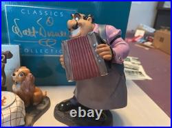 WDCC Lady And The Tramp Bella Notte Figurine Set With Base, With COA And Box