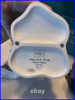 WDCC Lady And The Tramp Bella Notte Figurine Set With Base, With COA And Box