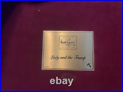 WDCC Lady And The Tramp Bella Notte Figurine Set With Base, With COA And Box