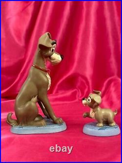 WDCC Lady & the Tramp Patient Pal & Persistent Pup Jock & Scamp + Home for Xmas