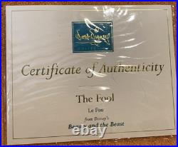 WDCC Le Fou The Fool Beauty and the Beast New in Box Never Displayed COA