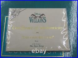 WDCC Life's Not Fair, Is It Scar from Disney's The Lion King in Box Signed COA