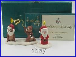 WDCC Little Mischief Makers Chip N Dale and Santa Candle in Box with COA