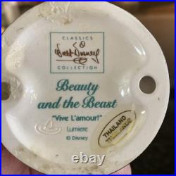 WDCC Lumiere Vive L'Amour! Disney's Beauty and the Beast Figurine NEW with COA