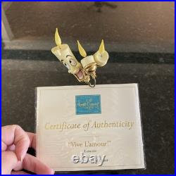 WDCC Lumiere Vive L'Amour! Disney's Beauty and the Beast Figurine NEW with COA