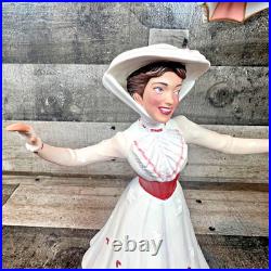 WDCC MARY POPPINS COMPLETE SET of 6 with BOXES and COA EUC Displayed only