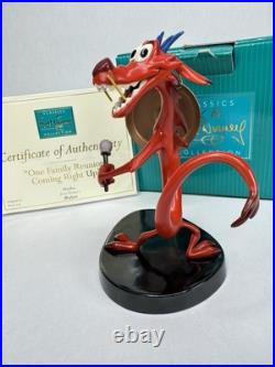 WDCC MULAN MUSHU ONE FAMILY REUNION COMING RIGHT UP Mint In Box With COA