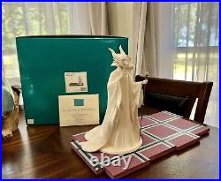 WDCC Maleficent Evil Enchantress Whiteware, Base + Box & COA LE 270/1000