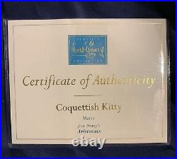 WDCC Marie Coquettish Kitty Aristocats 30th Anniversary CRAZING COA