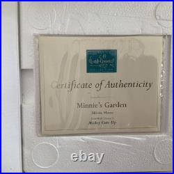 WDCC Mickey Cuts Up A Little Off the Top N. L. E. & Minnie's Garden withWDCC Pin