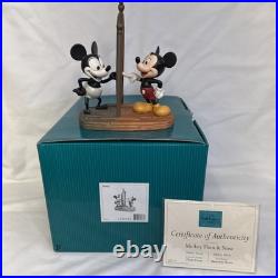 WDCC Mickey Mouse Then and Now with box and COA