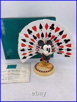 WDCC-Mickey Playing With Cards- COA & Box 4005410