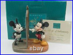 WDCC Mickey Then & Now Mickey Mouse from Plane Crazy and Runaway Brain Box COA