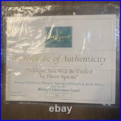 WDCC Mickey's Christmas Carol You Have Been Visited By Three Spirits In Box