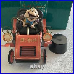 WDCC Mr Toad Wild Ride N. L. E. 143/500 Artist Signed COA's & L. E. Disneyana Pin