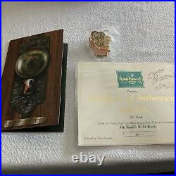 WDCC Mr Toad Wild Ride N. L. E. 143/500 Artist Signed COA's & L. E. Disneyana Pin