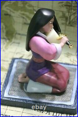 WDCC Mulan Honorable Decision Disney Mulan NIB COA with bonus pins & Free Ship