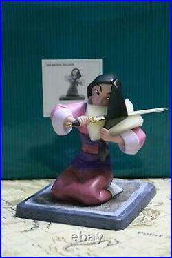 WDCC Mulan Honorable Decision Disney Mulan NIB COA with bonus pins & Free Ship