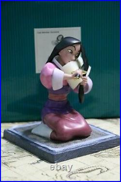 WDCC Mulan Honorable Decision Disney Mulan NIB COA with bonus pins & Free Ship