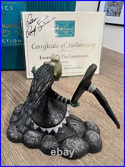 WDCC Nightmare Before Christmas Witches Enamored Enchantresses COA signed