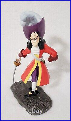 WDCC Peter Pan Captain Hook Silver-Tongued Scoundrel Disney Figurine RARE-MINT