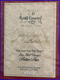 WDCC Peter Pan I've Got You This Time Captain Hook Figurine with Box & COA