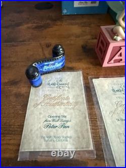 WDCC Peter Pan Set Tinker Bell Hook Smee Opening Title Disney COA Boxes Lot of 5