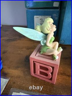 WDCC Peter Pan Set Tinker Bell Hook Smee Opening Title Disney COA Boxes Lot of 5
