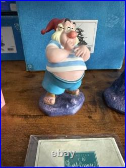 WDCC Peter Pan Set Tinker Bell Hook Smee Opening Title Disney COA Boxes Lot of 5