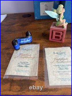 WDCC Peter Pan Set Tinker Bell Hook Smee Opening Title Disney COA Boxes Lot of 5