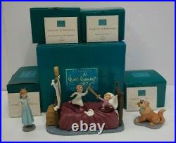 WDCC Peter Pan WENDY JOHN MICHAEL NANA The Darling Nursery Scene MIB with COA