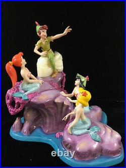 WDCC Peter Pan and The Mermaids Spinning a Spellbinding Story NIB MINT WithCOA