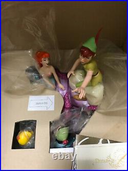 WDCC Peter Pan and The Mermaids Spinning a Spellbinding Story NIB MINT WithCOA