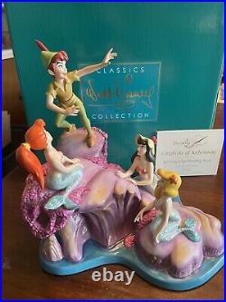 WDCC Peter Pan and the Mermaids Spinning a Spellbinding Story NIB