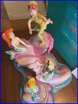 WDCC Peter Pan and the Mermaids Spinning a Spellbinding Story NIB