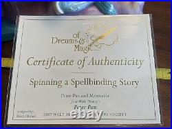 WDCC Peter Pan and the Mermaids Spinning a Spellbinding Story NIB