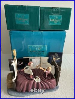 WDCC Peter Pan's John, Michael and Bed Base with WDCC Promo Postcards