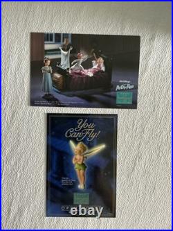 WDCC Peter Pan's John, Michael and Bed Base with WDCC Promo Postcards WDCC Peter Pan's John, Michael and Bed Base with WDCC Promo Postcards