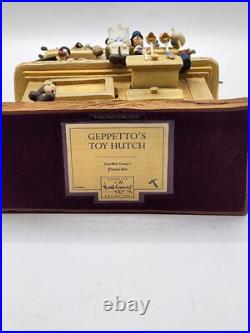 WDCC Pinocchio Geppetto's Toy Creations Hutch Workshop Figurine Box and COA