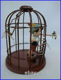 WDCC Pinocchio I'LL NEVER LIE AGAIN Pinocchio in Cage MIB with COA