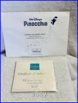 WDCC Pinocchio In Cage I'll Never Lie Again withBox & Sealed COA-Disney Classics
