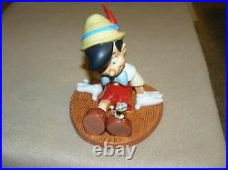WDCC Pinocchio Jiminy Cricket Anytime You Need Me Just Whistle Figurine W COA