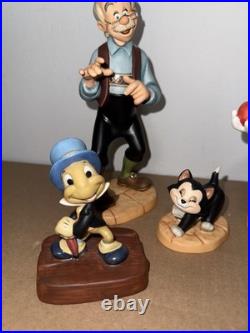 WDCC Pinocchio's Good-bye Father Geppetto Good-bye Son, Figaro, & Jiminy
