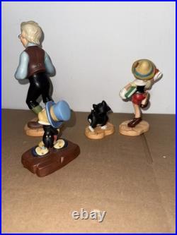 WDCC Pinocchio's Good-bye Father Geppetto Good-bye Son, Figaro, & Jiminy