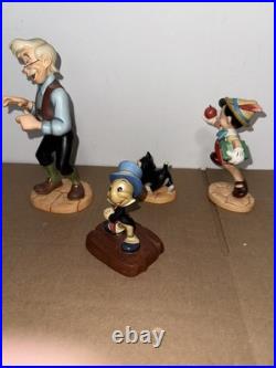 WDCC Pinocchio's Good-bye Father Geppetto Good-bye Son, Figaro, & Jiminy