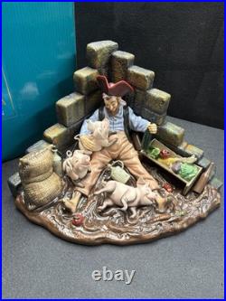 WDCC Pirates of the Caribbean Pirate with Pigs Drink Up Me'earties! Box COA