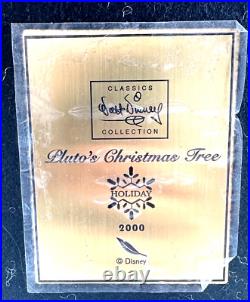 WDCC Pluto's Christmas Tree Lamp Post Base in Original Box with COA Walt Disney